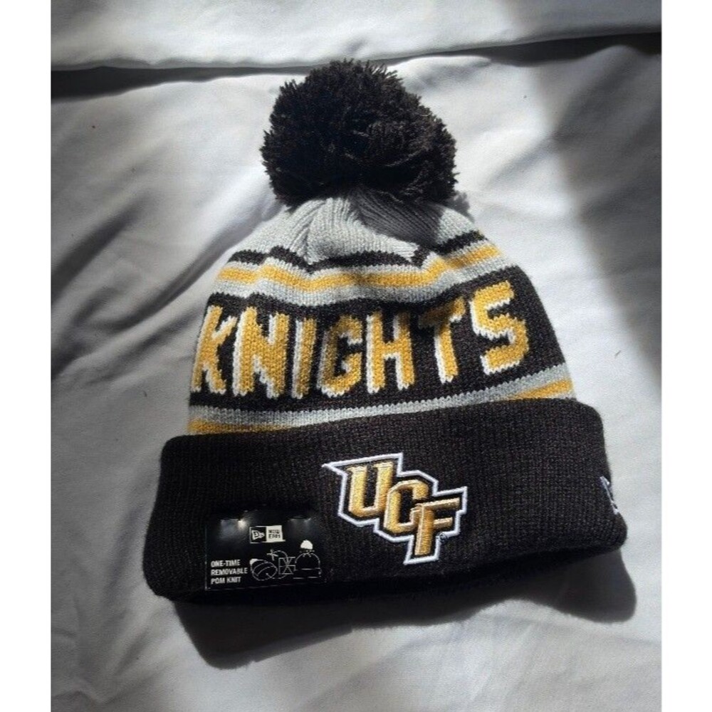 New Era Men's One Size Regular Beanie UCF Knights Black Gold - Brand New w/Tags